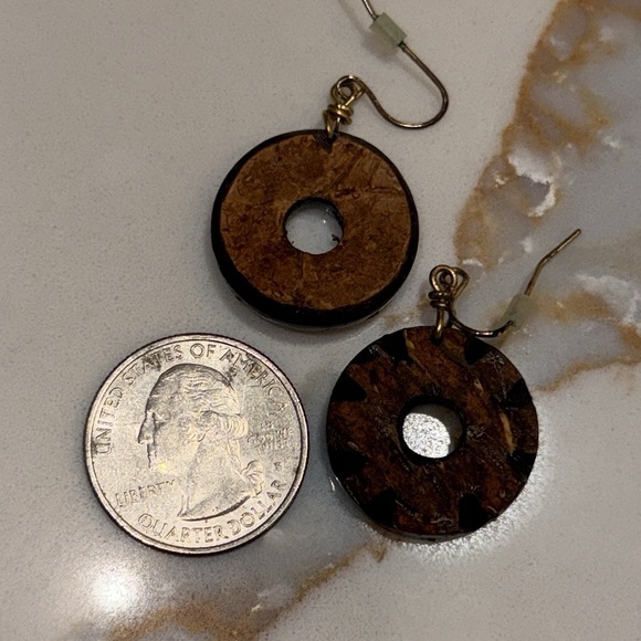 Carved Wood Earrings & bracelets bundle - Picture 3 of 5